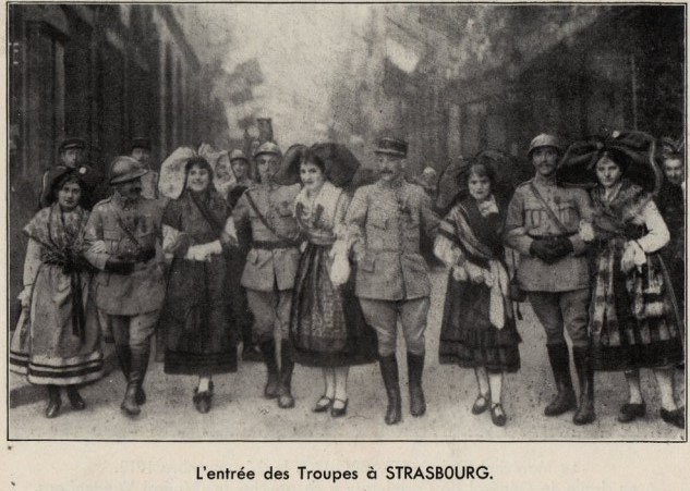 Strasbourg arrivee des troupes