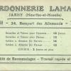 24-Cordonnerie (verso) Jarny